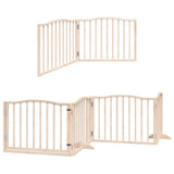 Dog Gate with Door Foldable 10 Panels 800 cm Poplar Wood 3155611