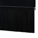 Self-adhesive Door Brush Seals 12 pcs Black 100 cm 42019568