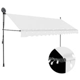 Manual Retractable Awning with LED 400 cm Cream 145875