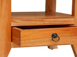 Bedside Cabinet Natural 40 x 40 x 45.5 cm Solid Mahogany Wood 42009931