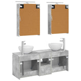 Bathroom Cabinet Set 5 pcs Concrete Grey Engineered Wood 3406354