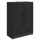 Sideboard with Drawer Black 66 x 34.5 x 92 cm Engineered Wood 895816