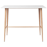 5 Piece Bar Set White and Grey 3057436