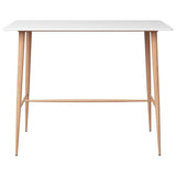 5 Piece Bar Set White and Black 3057434