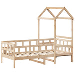Day Bed with Roof without Mattress 90x200 cm Solid Wood 3282234