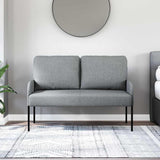 Sofas with Cushion 110cm Light Grey Plywood 42023446