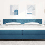 Headboard with Headboard Dark Blue 200 cm Faux Leather 42007109