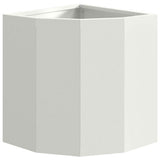 Corner Planter White 30 x 30 x 35 cm Steel 883655