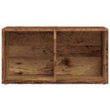 LP Storage Box Old Wood 69.5x34x36 cm Engineered Wood 855786