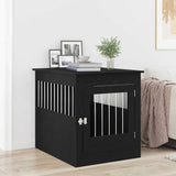 Dog Crate Furniture Black Oak 64.5x80x71 cm Engineered Wood 862177