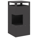 Fire Pit Black 50 x 50 x 100 cm Steel 858932