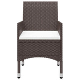 Garden Dining Set Brown, Cream White 3095862