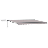 Electric Retractable Awning Light Grey and Anthracite 4 x 3.5 m 3422069