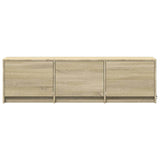 TV Cabinet with LED Sonoma 140 x 34 x 40 cm Engineered Wood 8006554