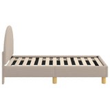 Toddler Bed Frame with Headboard Light Grey 70 x 140 cm 42011026
