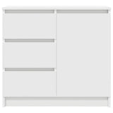 Sideboard with Drawer White 71x35x65 cm Engineered Wood 861571