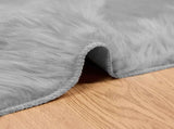 Faux Sheepskin Rug TAFALLA Grey 240 x 340 cm Polyester 42021530