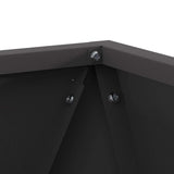 Planter Black 30 x 30 x 30 cm Steel 883808