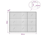Gabion with 5 mm Wire and 5x5 cm Mesh 150x20x150 cm 3464085