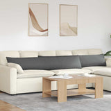 Sofa Pillows 2 pcs Dark Grey 200 x 40 cm Fabric 42013869