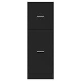 Apothecary Cabinet Black 40x41x118 cm Engineered Wood 855197