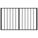 Dog Gate 6 pcs Black 100 x 60 cm Galvanised Steel 891998