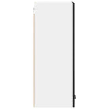 Hanging Cabinet Black Oak and White 30 x 31 x 80 cm 884244