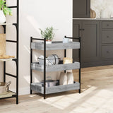 Kitchen Trolley Grey Sonoma 50x30x70 cm Engineered Wood 842359