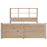 Bookcase Bed without Mattress 120x190 cm Small Double Solid Wood Pine 3322459