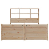 Bookcase Bed without Mattress 120x190 cm Small Double Solid Wood Pine 3322459