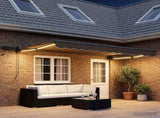 Manual Retractable Awning with LEDs Taupe 3425777