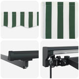 Awning Frame Green and White 350 x 250 cm 3330481