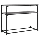 Console Table Grey Sonoma 100x35.5x75 cm Engineered Wood 834068