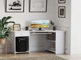 L-Shaped Corner Computer Desk w/ 2 Shelves Wide Worktop Keyboard Tray Drawer & CPU Stand Home Office T3398P344442
