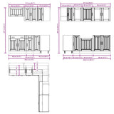 11 Piece Kitchen Cabinet Set Lucca White Engineered Wood 3314921