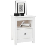 Bedside Cabinets 2 pcs White 40x35x49 cm Solid Wood Pine 813712