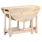 Dining Table Round 110x76 cm Solid Mango Wood 321700