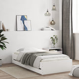 Bed Frame with Drawers without Mattress White 90x190 cm Single 3207322