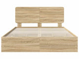 Bed Frame with Drawer Sonoma Oak 120 x 190 cm Engineer Wood 3412618