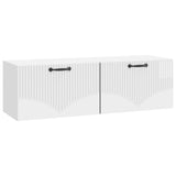Wall-Mounted TV Cabinet High Gloss White 98 x 31 x 30 cm 899069