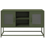 ZNTS TV Cabinet Olive Green 100.5x39x60.5 cm Steel 853384