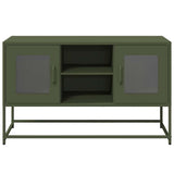 ZNTS TV Cabinet Olive Green 100.5x39x60.5 cm Steel 853384