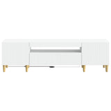 LED TV Cabinet White Engineered Wood 896685