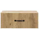 Wall-Mounted Bedside Cabinet 2 pcs Artisan Oak Engineered Wood 898634