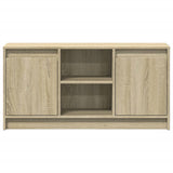 TV Cabinet with LED Sonoma Oak 100x34x50 cm Engineered Wood 852189