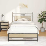 Bed Frame without Mattress Sonoma Oak 100x190 cm Engineered Wood 4106956