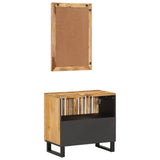 2 Piece Bathroom Furniture Set Solid Wood Rough Mango 3217088