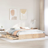 Bed Frame without Mattress 180x200 cm Super King Solid Wood Pine 3301668
