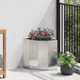 Corner Planter Silver 30 x 30 x 35 cm Stainless steel 883658