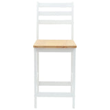Dining Chairs 2 pcs Solid Rubber Wood White 40 x 47.5 x 99.5 cm 42020470